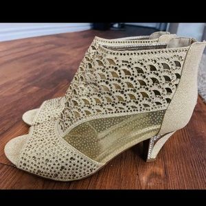 Rhinestone open toe